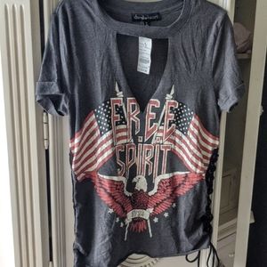 Gray t shirt size small